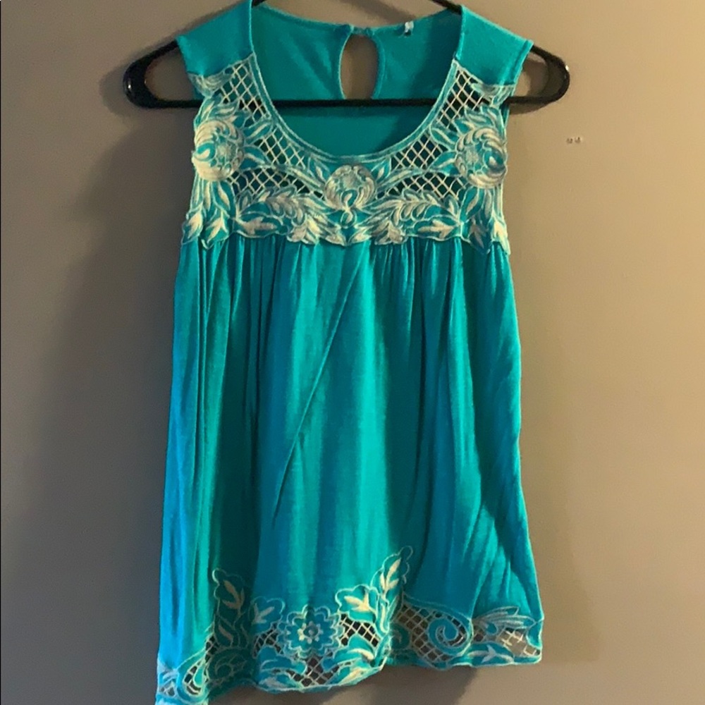 Turquoise Tank Top
